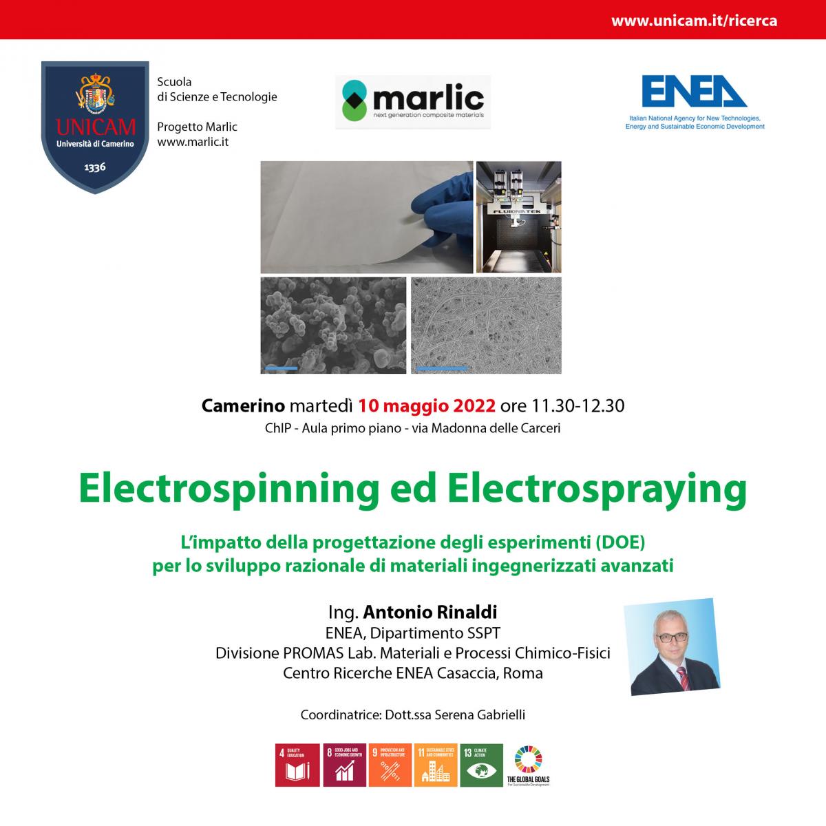 Seminario: Electrospinning ed Electrospraying